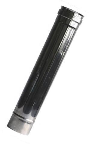 Teremobrico CANNA FUMARIA TUBO ACCIAIO INOX AISI 304 Monoparete 1 mt -TUTTE LE MISURE- (DIAMETRO ø 230)