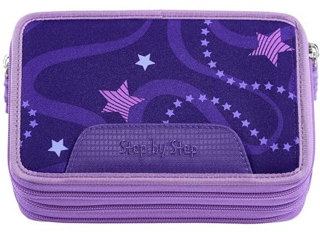 Step by Step XXL-Mäppchen „Pegasus Emily“, 43-teilig, lila, mit Schreibutensilien vorbestückt, für Mädchen ab der 1. Klasse, Ordnung im Schulranzen, passend zum Schulranzen