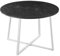DUBI Möbel Esstisch NOA, Rund 110x110 cm Esszimmertisch Küchentisch Holztisch für Küche, Esszimmer, Industrial modern Design, Marmor Optik, 11216-UW-MSCH