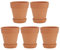 VANZACK Lot de Pots Succulents Terre Cuite avec Soucoupes Pots Au Four Conteneurs De Poterie pour Plantes Intérieur Et Extérieur