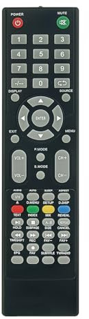 VINABTY Nuovo Telecomando di Ricambio applicabile per MIIA TV MTV-28DLEHD MTV-19DLEHDMTV19DLEHD MTVC32DLEHD MTV22LEFHD MTVC40DLEFHD MTV-C32DLEHD MTV-22LEFHD MTV-C40DLEFHD MTV28DLEHD