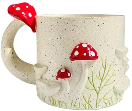 Fenteer Pot de Fleurs en Forme de Tasse Petit Pot à Crayons Décoratif Polyvalent pour Le Bureau
