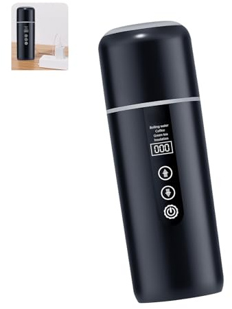 Bouteille d'eau électrique à chauffage rapide, alimentée par USB, capacité de 500 ml, pour excursions routières, voyages, tasse chauffante avec USB pour café et thé