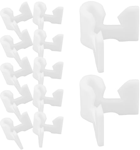 LIFKICH 40 Pièces Connecteurs de Support en Plastique Blanc pour Étagères à Chaussures et Tuyaux de Meuble, Montage Discret et Assemblage Facile pour Rangement Optimisé