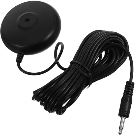 SHINEOFI Calibration Microphone for Audio Desktop Mic with 3.5mm Jack, Noise Reduction Technology and Universal Compatibility, Black Plastic and Metal Design for Home Offices