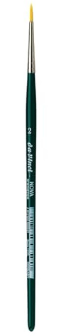 Da Vinci 1570 Series Water Colour Brush, Synthetic Fiber, Green, 18.5 x 0.205 x 30 cm