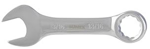SUNEX Tools 993026 13/16 Fully Polished Stubby Combination Wrench