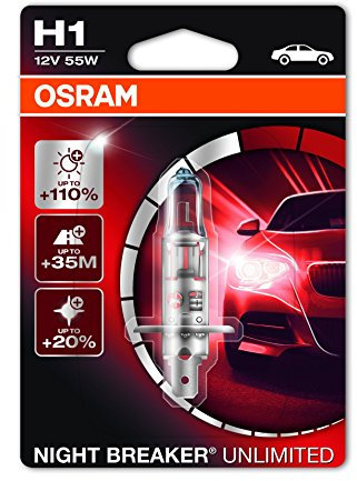OSRAM H1 Glühlampe Fernscheinwerfer 55W Fernlicht Halogen Birne 64150NBU-01B