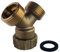 SOMATHERM FOR YOU - Derivación 2 carriles de giro tuerca 20/27 M20 / 27 20/27 latón -Fitting Y-Power 2 20/27 accesorios tales como una lavadora o un lavavajillas