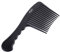 Fine Lines - Rake Comb With Wide & Long Teeth - Hair Detangling and Shower Comb Great for Afro, Wet or Curly Hair | Thick Plastic Black antistatic comb
