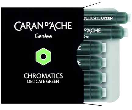 Caran d´Ache 8021.221 Tintenpatrone Delicate Green 6 Stück