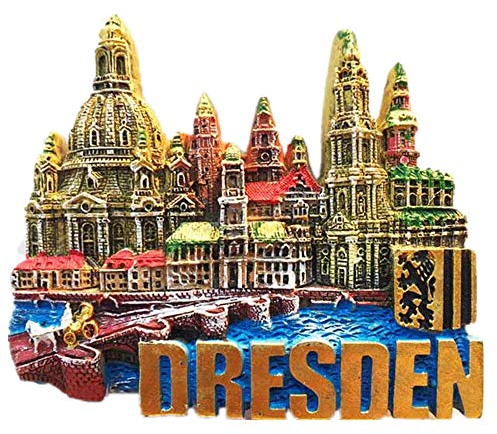 3D Dresden Deutschland Souvenir Kühlschrankmagnet Home & Kitchen Deko Magnetaufkleber Dresden Deutschland Kühlschrankmagnet Reise Souvenir Geschenk