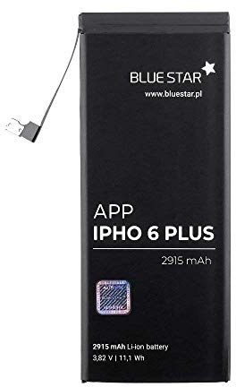 Bluestar Remplacement de Batterie Compatible avec IPHONE 6 Plus 2915 MAH Échange Batterie Téléphone Portable Batterie Apn 616-0765