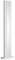 Milano Icon White Vertical Double Flat Panel Radiator with Full Length Mirror - 1800mm x 265mm