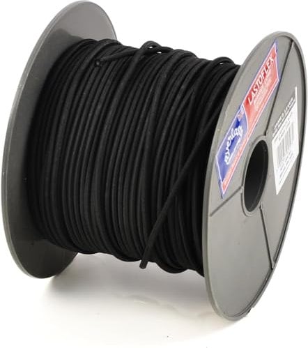 Everlasto 'Lastoflex' Elastic Shock Bungee Cord Rope Black 4mm x 20M