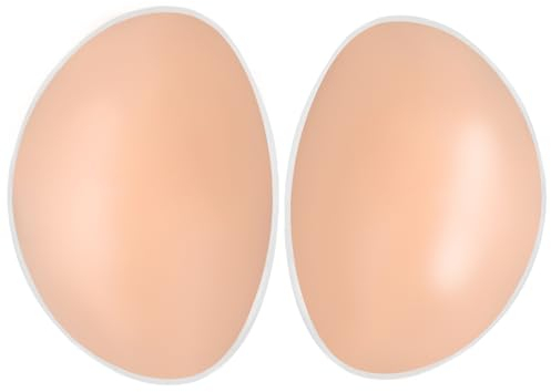 IVITA Bra Insert Pads Push Up Breast Inserts Silicone Bra Push Up Breast Pads Enhancer Bust Padding For Swimsuit Bikini (Beige, L-261g/Pair-Cup C)
