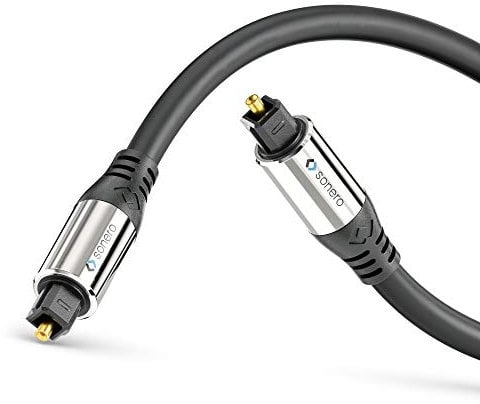sonero® Premium Cavo Toslink ottico, 10,0 m, contatti dorati, nero