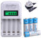 4Pcs DuraPro 2800mAh AA Rechargeable Battery NiMH + LCD 4-Slots Speedy Battery Charger for Ni-Cd/Ni-MH AA AAA Rechargeable Batteries