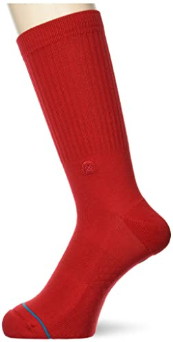 Stance Crew Sock - Icon (Red, Large)