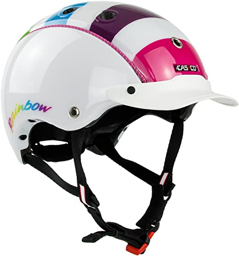 Casco Kinder (Unisex) Mini2 Kinderhelm, Regenbogen, XS (46-52cm)