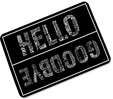 Fußmatte innen rutschfest Gummi Fußmatte Indoor Outdoor Hello Goodbye Welcome