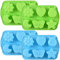 Newk Silikon-Backform mit Insekten, 4 Packungen mit 6 Mulden, Tier, Schmetterling, Mond, Stern, 3D-Backform, antihaftbeschichtet, lebensmittelecht, für Süßigkeiten, Schokolade