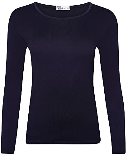 Scoop Neck (Navy, (UK 12-14))