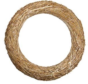 DekoPrinz® Strohkränze, 1 Stück | ø 50 cm Durchmesser | 8 cm Stärke | Strohrömer, Türkranz, Deko-Kranz, Kranz-Rohling, Strohring