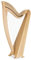 Classic Cantabile H-29 Keltische Harfe 29 Saiten - Celtic Harp mit 29 Saiten - In Es-Dur gestimmt - Mit Halbtonmechanik - Aus Eschenholz - Inklusive Tasche und 2 Stimmschlüssel - Höhe: 101 cm