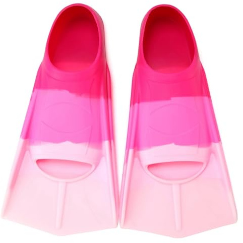 Foyinbet Kids Swim Fins,Short Youth Kids Fins Swimming Flippers for Lap Swimming and Training for Children Girls Boys X-Small