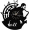 Smotly Vinyl Wanduhr, Saxophon Muster Thema Wanduhr, eine Wanduhr Geschenk für Musikliebhaber.