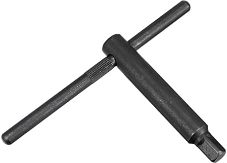 sourcing map Drehfutterschlüssel 14mm Vierkantschlüssel für Fräsmaschinen L125x220mm