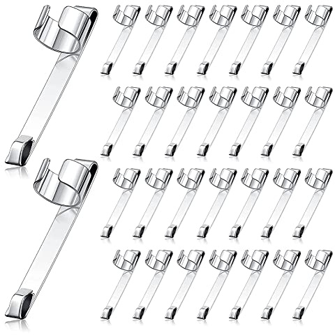 Metal Pencil Clips on Pencil Pocket Clips Snap in, Pencil Holder Metal Hangable Portable Pencil Clips, 60 Pcs