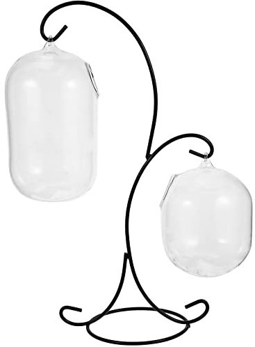 Tofficu 1set Acquario Da Tavolo Con Supporto Terrario Versatile Per Piante Acquatiche e Pesci Decorazione Elegante Per Ufficio e Casa