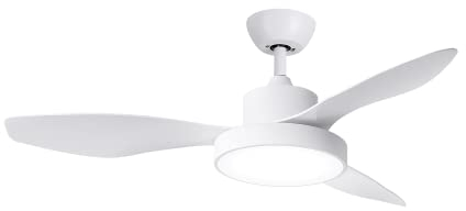 SPC Conforto DC Lite 2 – Ventilador de techo con gran luz led con 3 tonos de temperatura de luz, motor DC 42W ultrasilencioso y eficiente, Ø120 cm, control app, mando a distancia, modo invierno/verano