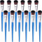 GACDR 1 Inch Mop Brush for Acrylic Painting, 12 Pieces Oval Blending Brushes for Acrylic Painting with Short Wooden Handle