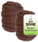 Biostretch Liens de Jardin Souples pour Plantes d’Intérieur et d’Extérieur – Résistants et Extensibles, Ficelle Découpable pour Plantes Grimpantes, Tomates et Jardinage à Domicile (40m / Marron)