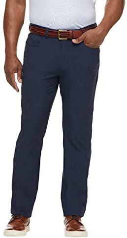 Greg Norman ML75 Performance Men's Pant |5 Pocket Pant Performance Pant|ML75 Luxury Microfiber - Dark Blue 34W X 29L