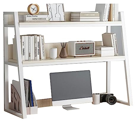 Stabiles Holz-Bücherregal, Schreibtisch-Bücherregal, Schreibtisch-Bücherregal, Schreibtisch-Bücherregal, Schreibtisch-Bücherregal, Collage, Schlafsaal, Regal (XXL (L x B x H): 114 x 32 x 80 cm