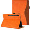 CASAFUNY Case for Samsung Galaxy Tab S10 Ultra/ S9 Ultra/S8 Ultra 14.6 Inch Tablet Cover, Shockproof Case with S Pen Holder Protective Cover for Samsung Galaxy Tab S10 Ultra/ S9 Ultra/S8 Ultra, Orange