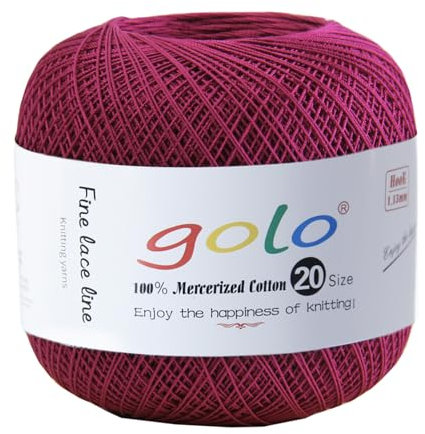 golo Häkelgarn 20 für Handgestricktes Häkelgarn Gewinde Häkeln 213