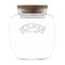 Kilner Universal Jar Wooden Lid 2 Litre Glass Food Container With Silicone Seals Kitchen Pantry Storage For Dry Food Like Grains, Pasta And Cereals