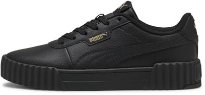 PUMA Damen Carina 3.0 Sneaker, Black Gold, 39 EU