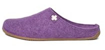 Living Kitzbühel Filzpantoffel Gipfelkreuz - Hausschuhe Kinder Damen Herren aus Wolle - Atmungsaktiv & rutschfest - Handgefertigt in Europa Purple Magic, 39