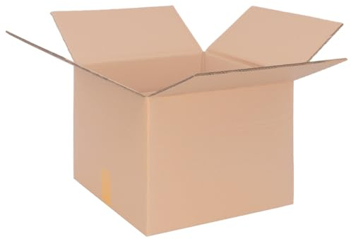 verpacking Faltkartons 400 x 400 x 300 mm variable Höhe KK 92 Braun [Größe und Stückzahl wählbar] 1-wellig mittelgroße Kartons 100 Stück