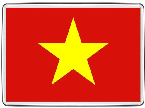 Pixly® Vietnam Flag Fridge Magnet Large Jumbo Size Vietnamese Keepsake Country Souvenir Novelty Refrigerator Magnets Gift