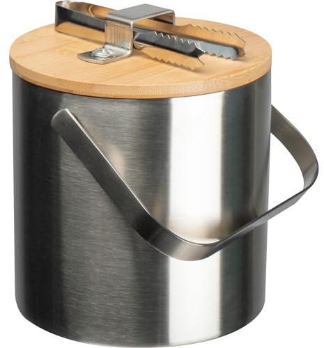 Eiswürfeleimer mit Namensgravur - Eiskübel - Eiswürfelbehälter mit Deckel