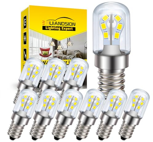 Ruiandsion E14 LED-Lampen Niederspannung AC/DC 12V-80V 24V 2W Edison-Schraubsockel LED-Energiesparlampen 6000K Weiß für LKW, Solarleuchten, 10er-Pack.
