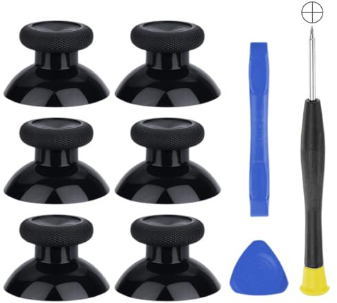 WeddHuis Joystick pour ps4 Manette, 3 paires Texturés, Stick de Remplacement pour ps4 Manette, 4 pièces Joysticks Personnalisés, grip joystick ps5, capuchon joystick ps5