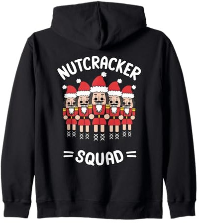 Christmas Nutcracker Squad Nutcracker Family Pajama Zip Hoodie